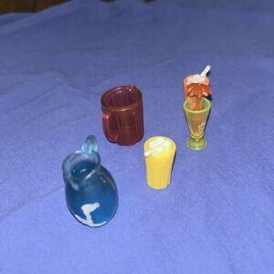 Barbie Doll Pitcher Cups Tropical Drink Replacement Glam Jet Accessories Lot 5